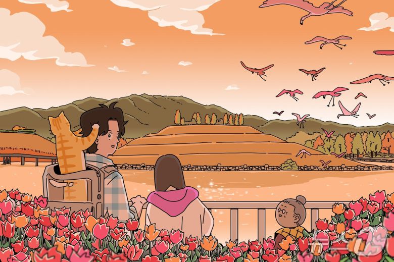 좀비딸 작가의 '순천만국가정원' 일러스트(한국관광공사 제공)