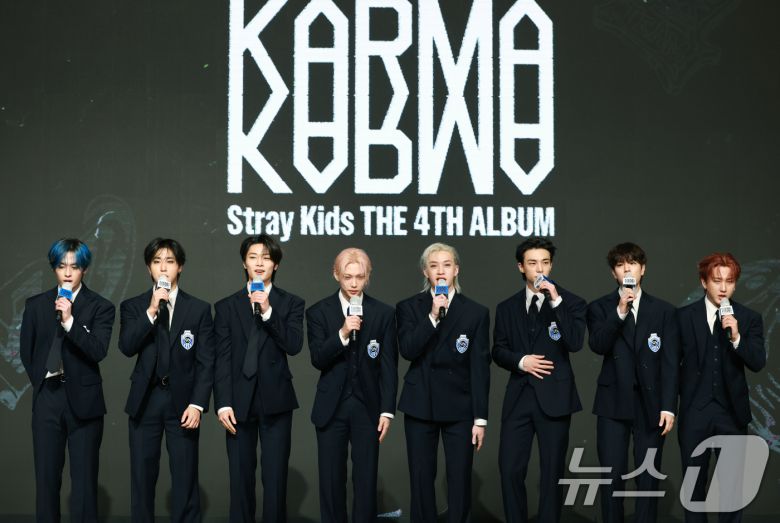 스트레이 키즈(Stray Kids) 리노(왼쪽부터)와 한, 아이엔, 필릭스, 방찬, 현진, 승민, 창빈  2025.8.22/뉴스1 ⓒ News1 권현진 기자