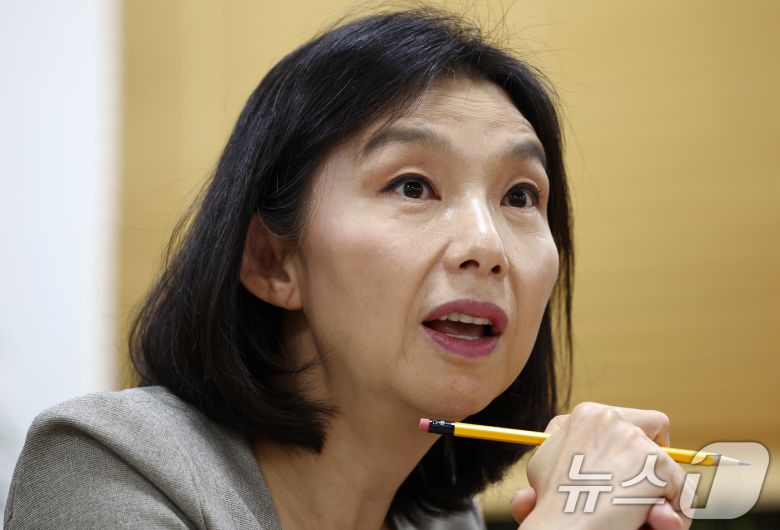 최호정 서울시의회 의장이 9일 서울 중구 서울시의회 의장실에서 뉴스1과 인터뷰를 하고 있다. ⓒ News1 김민지 기자