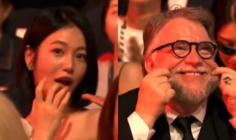 신예은(왼쪽) 기예르모 델 토로 / 부산국제영화제 생중계 영상 캡처