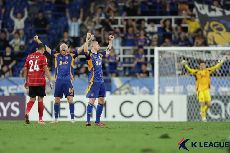 울산 HD가 ACLE 첫 경기에서 역전승을 거뒀다. (한국프로축구연맹 제공)