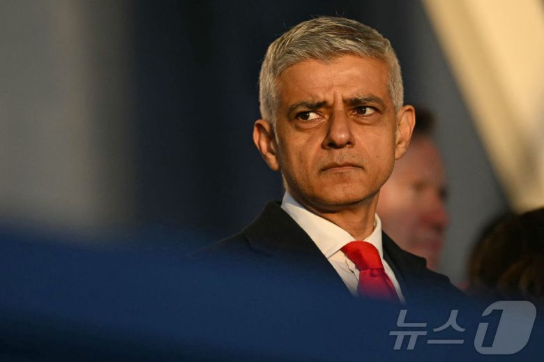 사디크 칸 런던 시장. <자료사진> 2025.05.08. ⓒ AFP=뉴스1 ⓒ News1 윤다정 기자