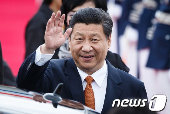 지난 2014년 한국을 국빈방문한 시진핑 중국 국가주석의 모습 2014.7.3/뉴스1