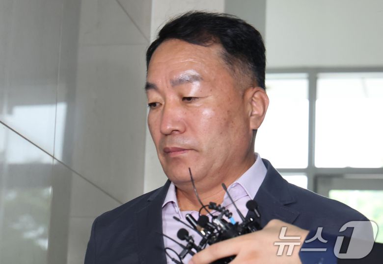 김계환 전 해병대 사령관이 지난 19일 오전 서울 서초구 순직해병특검(특별검사 이명현) 사무실로 피의자 신분 5차 조사에 출석했다. 2025.9.19/뉴스1 ⓒ News1 장수영 기자