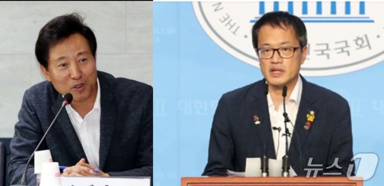 오세훈 서울시장과 박주민 더불어민주당 의원. ⓒ 뉴스1 DB
