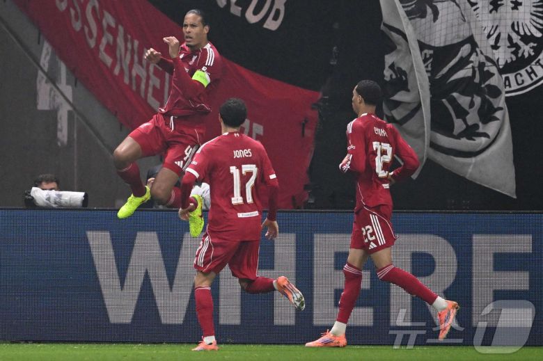 리버풀은 23일(한국시간) 열린 2025-26 UEFA 챔피언스리그 프랑크푸르트전에서 5-1 대승을 거뒀다. ⓒ AFP=뉴스1