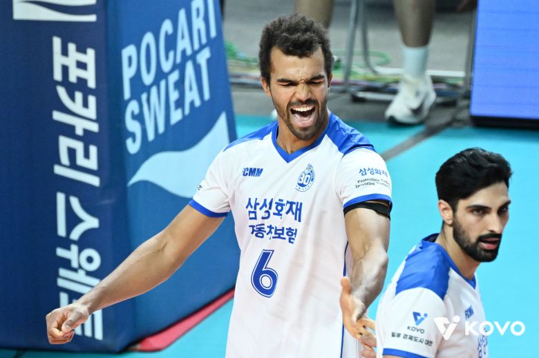 삼성화재 미힐 아히. (KOVO 제공)