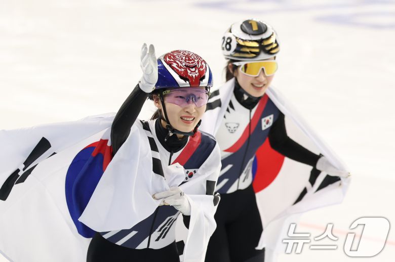 최민정과 김길리. /뉴스1 DB ⓒ News1 이승배 기자