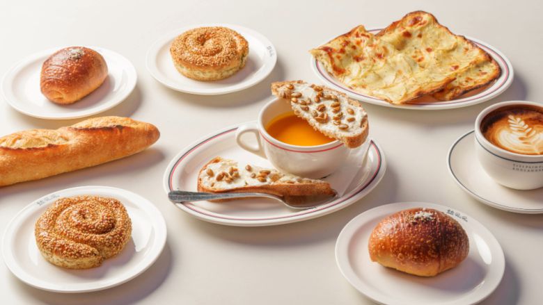 띠띠빵빵이 선보이는 프로모션 메뉴 가을포타쥬, 스파나코피타, 피자, 소금빵 4종 / 사진=프랑스식품음료연맹(ANIA) 제공