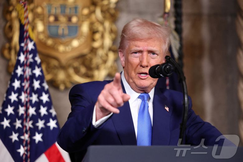 도널드 트럼프 미국 대통령. 2025.02.18 ⓒ 로이터=뉴스1 ⓒ News1 김경민 기자