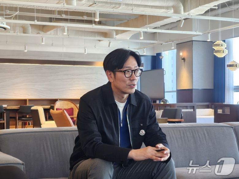 김종협 파라메타 대표가 뉴스1과 인터뷰하고 있다.