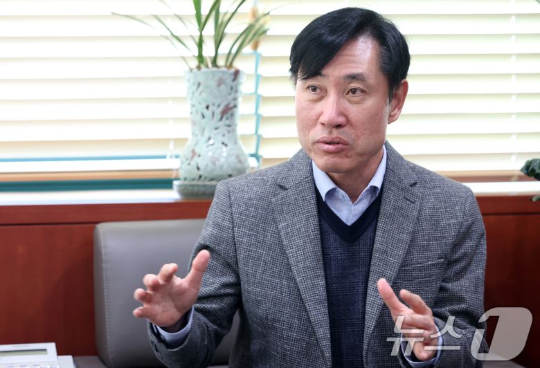 하태경 보험연수원장이 20일 서울 성북구 보험연수원에서 뉴스1과 인터뷰를 하고 있다. ⓒ News1 김명섭 기자