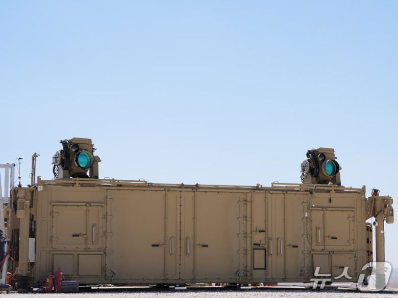 이스라엘의 차세대 고출력 레이저 요격 시스템 '아이언빔' (출처=이스라엘 국방부)