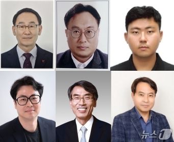 왼쪽 위쪽부터 시계방향으로 태평양금속 김찬하 대표, KEC 박강석 본부장, 일성기계공업 김도균 실장, GS구미열병합발전 이정균 대표, KH바텍 남광희 대표, 한화시스템 박진융 팀장(구미상의 제공. 재판매 및 DB금지)/뉴스1