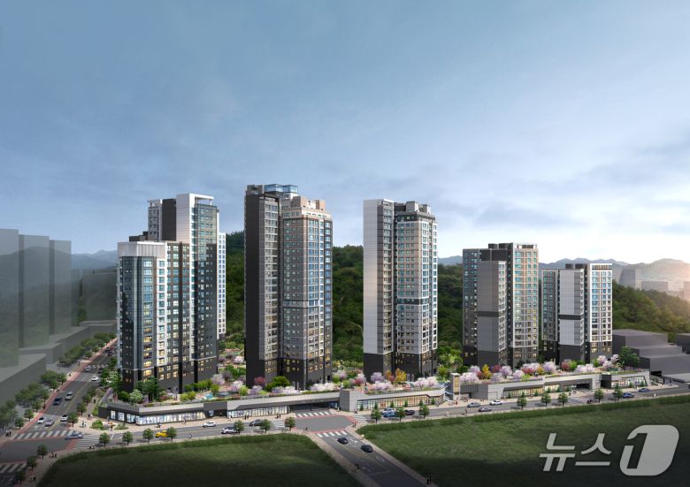 수색·증산 재정비촉진지구 수색8구역 주택재개발 정비사업 투시도 (서울시 제공) /뉴스1 ⓒ News1