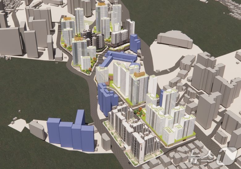 동작구 사당동 202-29번지 일대 모아타운 예시도(서울시 제공)