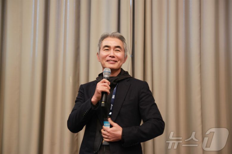 장현국 넥써쓰 대표가 13일 부산 벡스코 제1전시장에서 열린 지스타 미디어 간담회에서 발언하고 있다.2025.11.13/뉴스1 ⓒ News1 김민재 기자