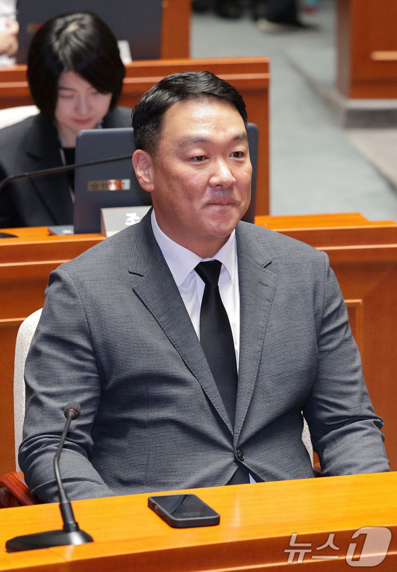 정희용 국민의힘 사무총장이 지난 9월 1일 오후 서울 여의도 국회에서 열린 의원총회에 참석하고 있다. 2025.9.1/뉴스1 ⓒ News1 신웅수 기자