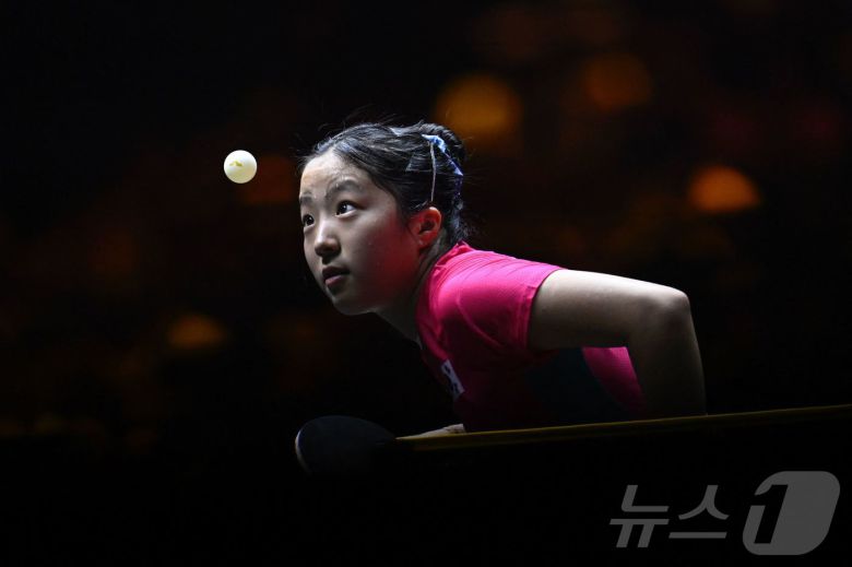 신유빈 ⓒ AFP=뉴스1