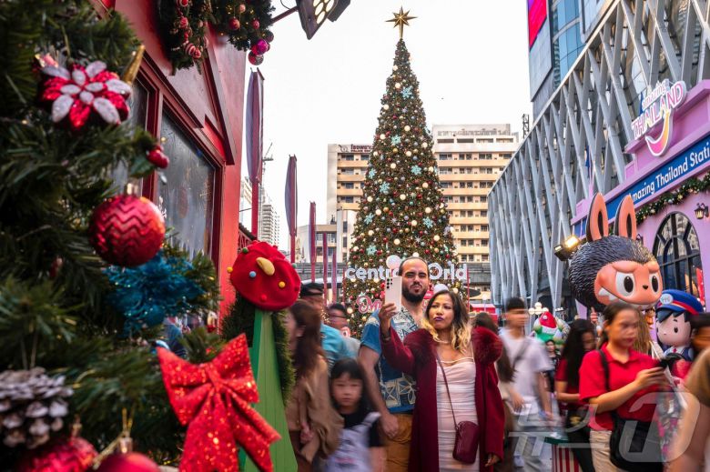 태국 방콕의 크리스마스 시즌 풍경ⓒ AFP=뉴스1