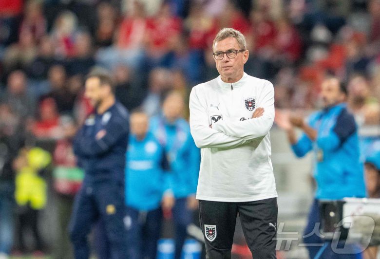 랄프 랑닉 오스트리아 대표팀 감독. ⓒ AFP=뉴스1