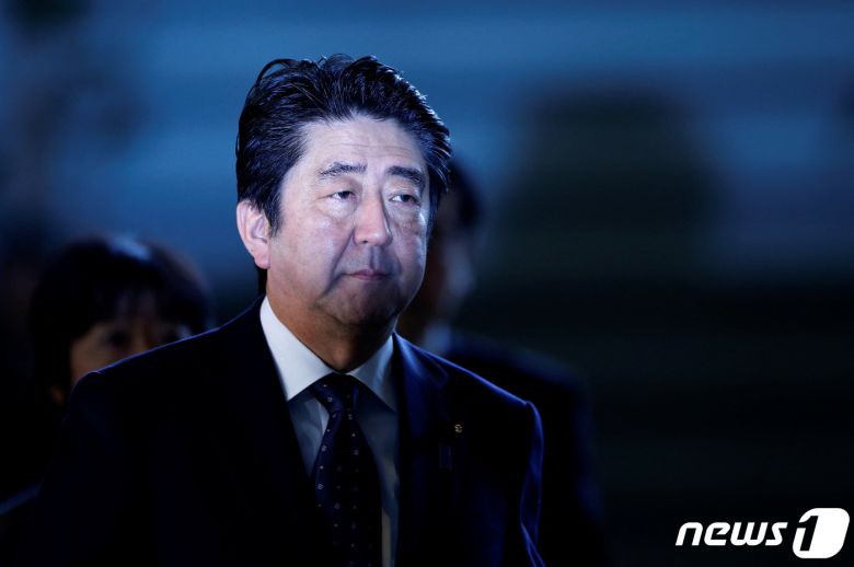 아베 신조 전 일본 총리. ⓒ 로이터=뉴스1 ⓒ News1 정윤영 기자
