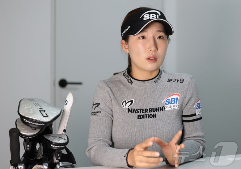 LPGA 투어 입성을 앞둔 이동은이 15일 서울 서초구 지애드스포츠에서 뉴스1과 인터뷰를 하고 있다. ⓒ News1 권현진 기자