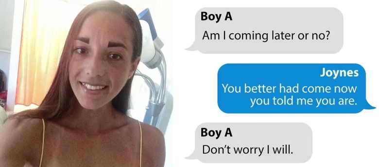 자신의 제자를 집으로 부르는 레베카 조인스. 학생과 대화 내용. 출처=데일리메일