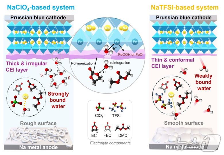 포스텍 배터리공학과 화학공학과 조창신 교수팀과 독일 올리히연구소 연구팀이 연구한 성과 이미지. (포스텍 제공, 재판매 및 DB금지) 2026.114/뉴스1