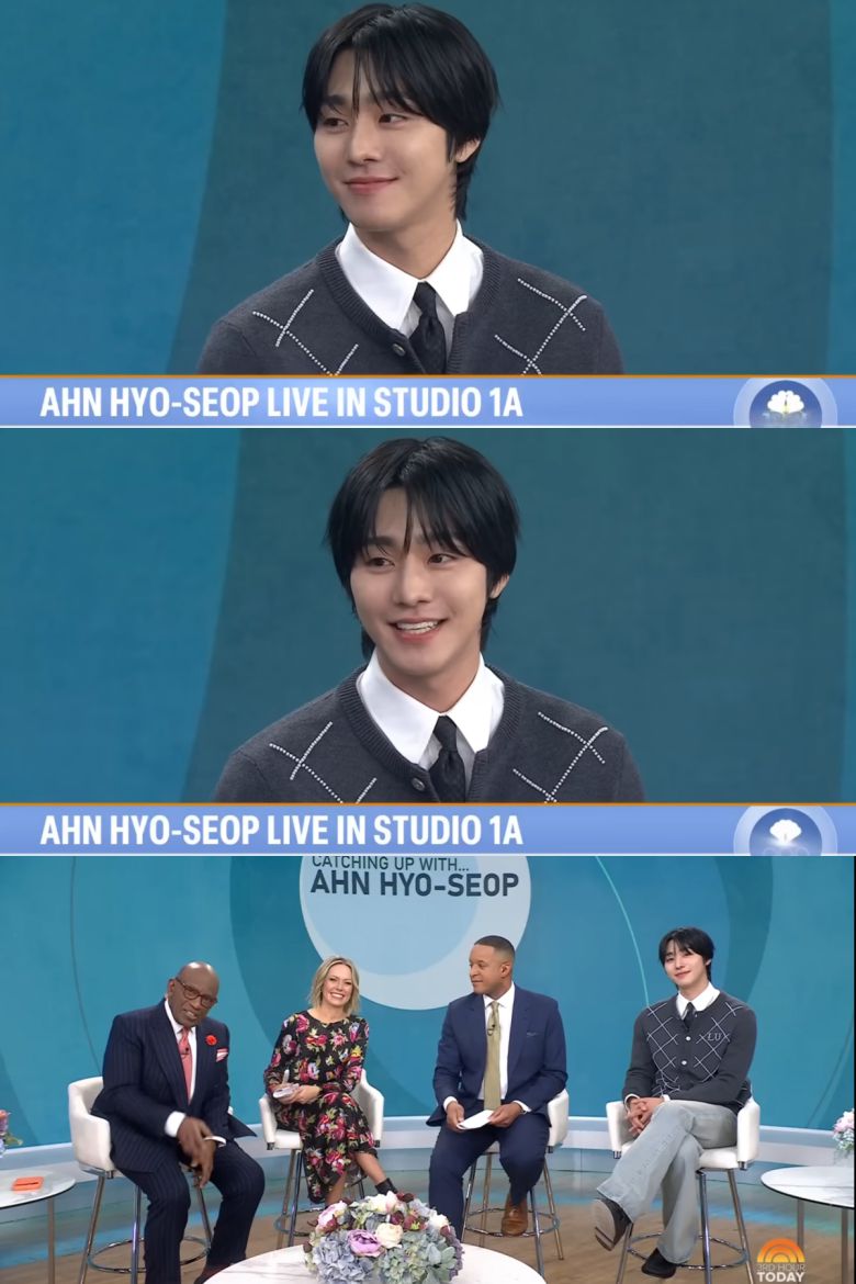 안효섭/  '투데이 쇼' 방송 화면 캡처