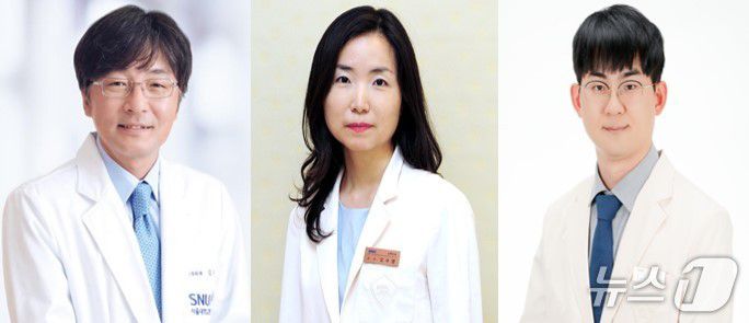 (왼쪽부터) 서울대병원 김승기 교수, 삼성서울병원 오수영·이종석 교수.(서울대병원 제공)