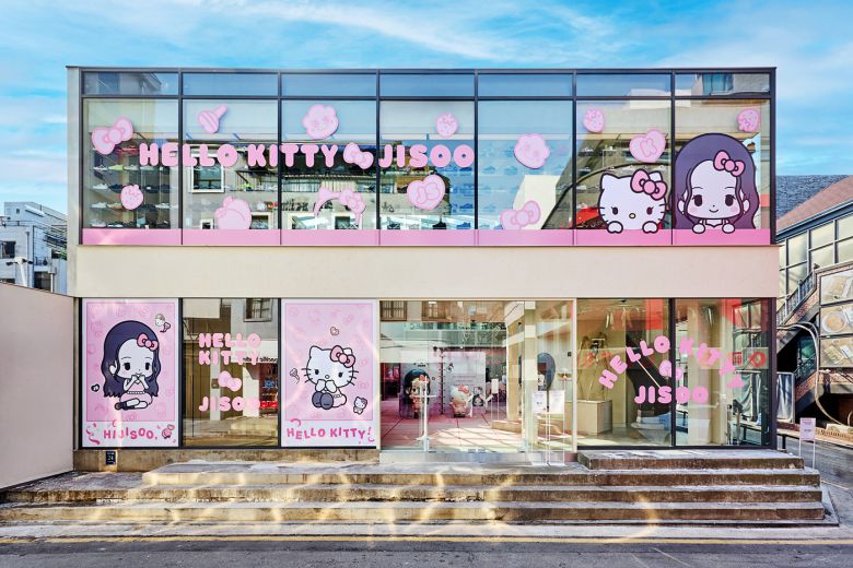'HELLO KITTYxJISOO' 팝업스토어.(CJ온스타일 제공).