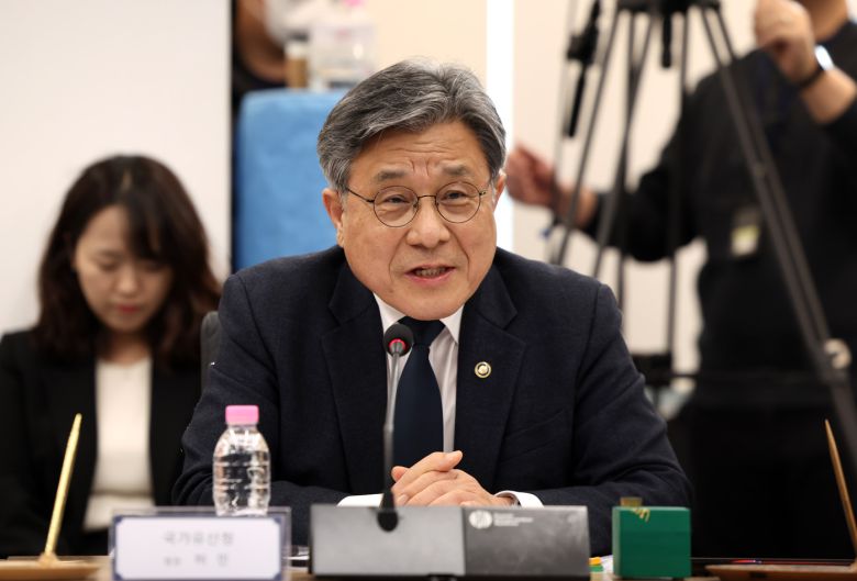 문체부 소속 공공기관 4차 업무보고에 참석한 허민 국가유산청장(문체부 제공)