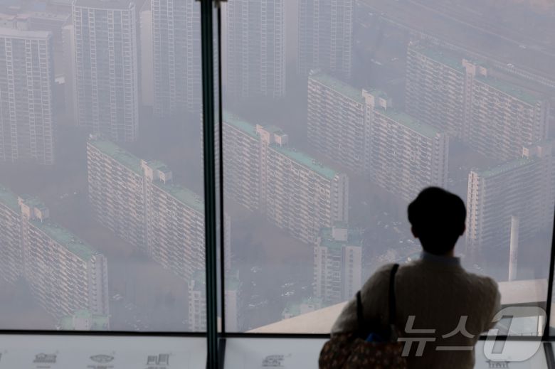 서울 송파구 롯데월드타워 서울스카이에서 바라본 아파트 단지 모습. 2026.1.15/뉴스1 ⓒ News1 김성진 기자