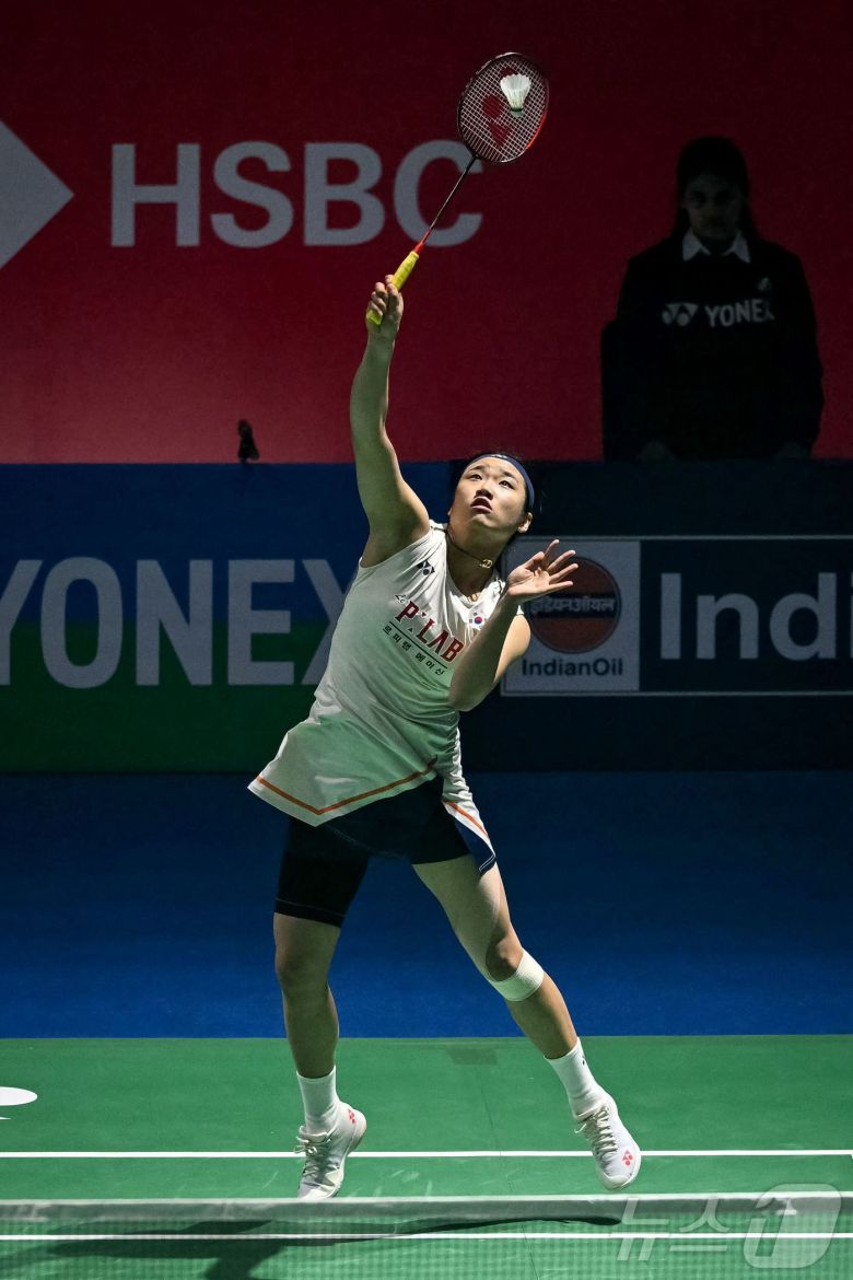 안세영이 18일 인도에서 열린 인도오픈 여자단식 결승에서 왕즈이를 2-0으로 꺾고 우승을 차지했다. ⓒ AFP=뉴스1