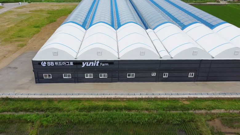 경기 여주에 위치한 SB위드아그로의 스마트팜 윤잇팜(yunit Farm) 전경. 지역 농가 협력과 스마트팜 운영 경험을 바탕으로 다양한 사업 모델을 검토하고 있다. (사진=SB성보)
