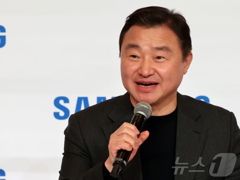 노태문 삼성전자 대표이사 사장이 지난 1월5일(현지시간) 미국 라스베이거스 윈 호텔에서 열린 'CES 2026 삼성전자 기자간담회'에서 모두발언을 하고 있다. ⓒ News1 황기선 기자