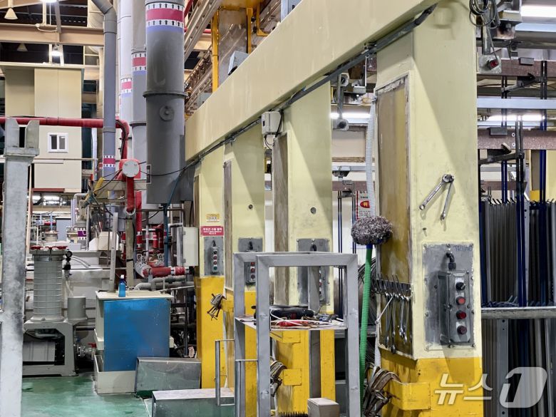 경기도의 한 공장 내부 모습 ⓒ News1 이민주 기자
