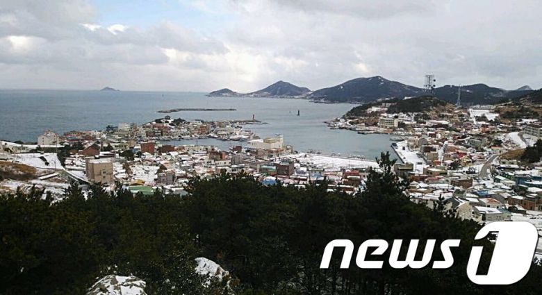 눈 내린 추자도.ⓒ News1 DB