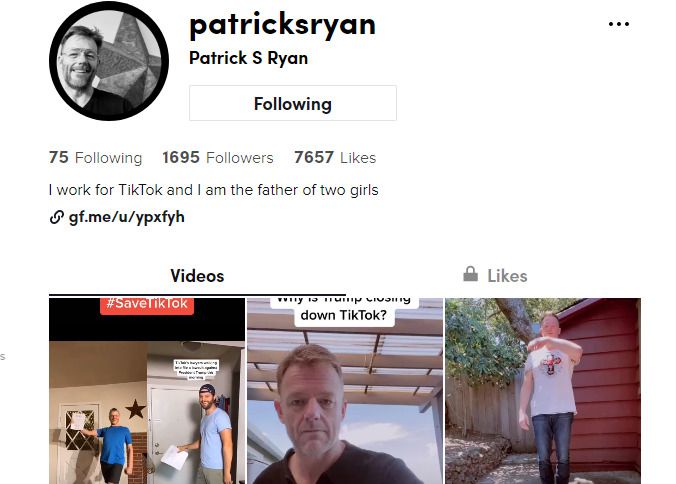 24일 틱톡 미국 현지 기술 책임자인 패트릭 라이언(Patrick S. Ryan)도 캘리포아니 주 북구지구 지방법원에 트럼프 대통령과 윌버 로스 미국 상무부 장관을 상대로 한 소장을 제출했다.