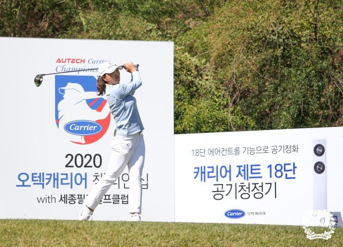 세계1위 고진영은 첫날 이븐파를 기록했다. [사진= KLPGA]