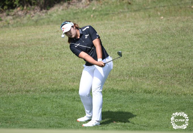 대추격전을 펼친 유해란은 준우승을 했다. [사진= KLPGA]