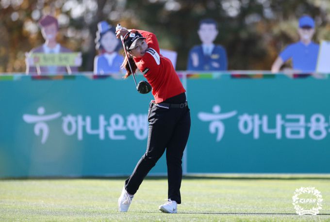 대상을 확정한 최혜진. [사진= KLPGA]