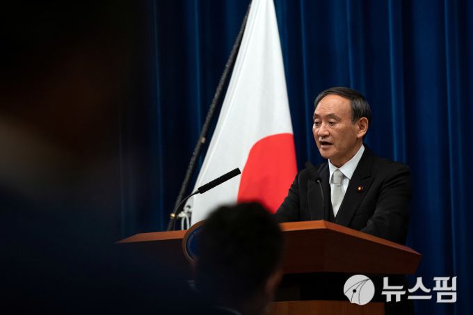스가 요시히데 일본 총리 [사진= 로이터 뉴스핌]