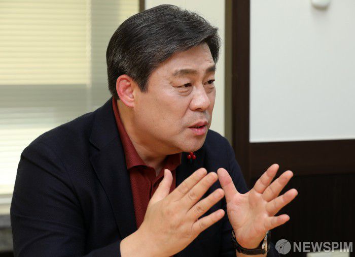 [서울=뉴스핌] 백인혁 기자 = 서울시장에 출마하는 김선동 전 국민의힘 사무총장. 2020.11.30 dlsgur9757@newspim.com