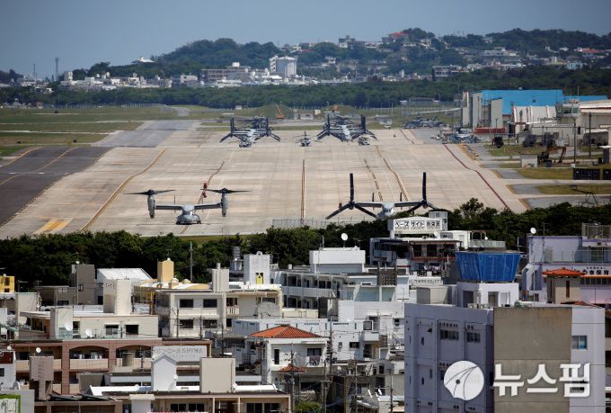 일본 오키나와현의 주일미군 후텐마 비행장 [사진=로이터 뉴스핌]