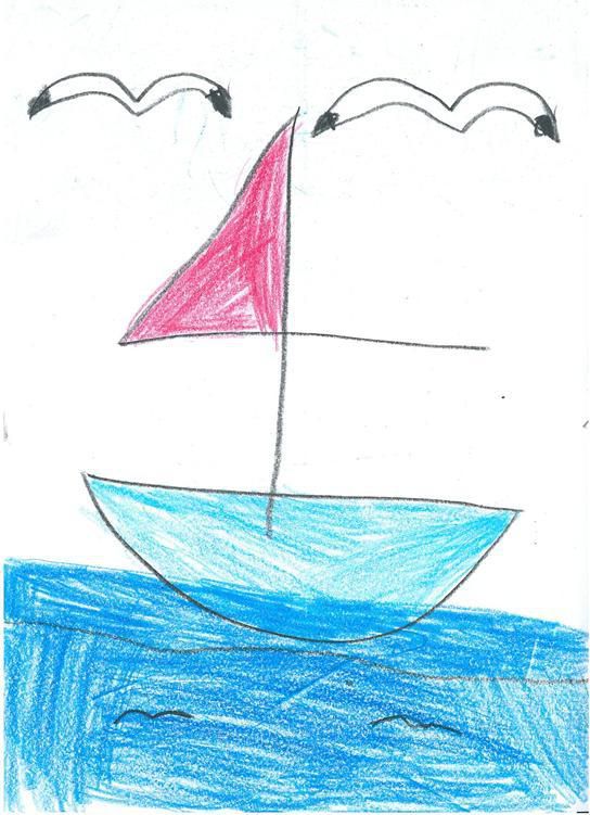 북한에 총격 사살된 해양수산부 공무원 이모 씨 유품에서 발견된 이씨 딸이 그린 그림. [사진=이씨 유족 제공]