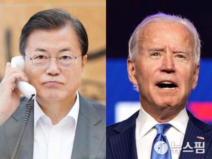 문재인 대통령과 바이든 대통령