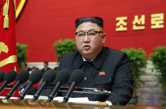 김정은 북한 국무위원장이 지난 5일 열린 제8차 당대회에 참석하고 있다. [사진 = 노동신문 홈페이지 캡처] 2021.01.06
