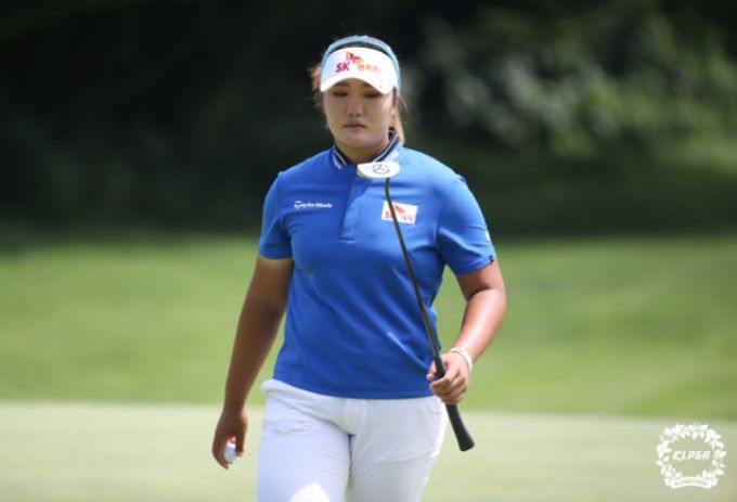 제주에서 강한 면모를 보이고 있는 유해란. [사진= KLPGA]